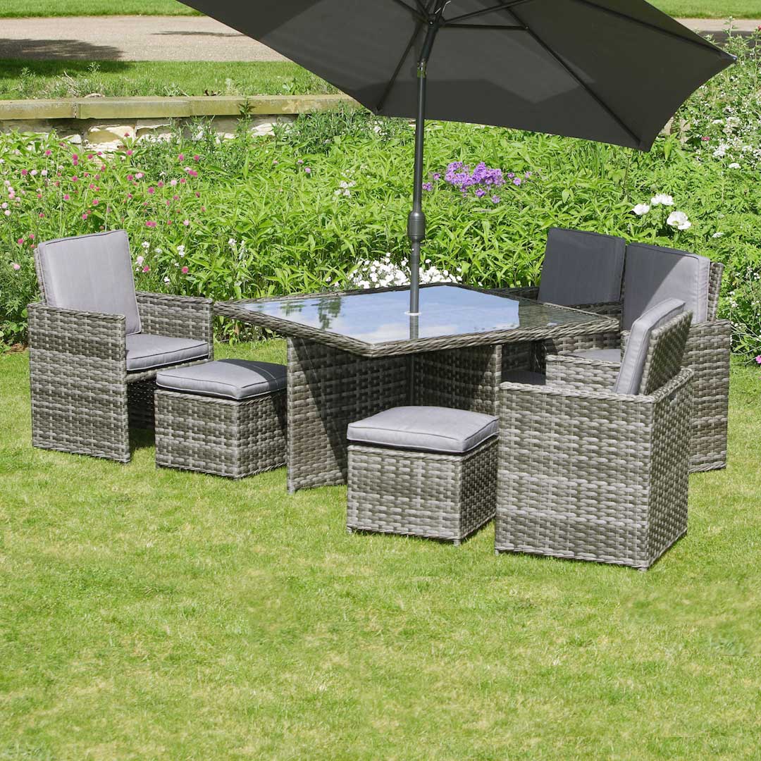 KensingtonCubeSetGrey1b Regatta Garden Furniture Essex